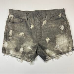 Levi’s 513 Cut Off Bleached Distressed Shorts